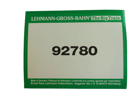 Aufkleber Dampflok Güterzug Anna Starter Set Toy Train LGB 92780