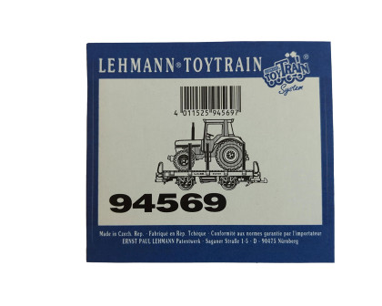 Aufkleber Güterwagen Rungenwagen mit Traktor Toy Train LGB 94569