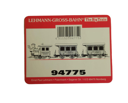 Aufkleber Dampflok Personenzug Rudolph Nordpol Express Starter Set Toy Train LGB 94775