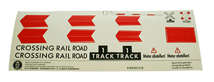Beschriftung Toy Train Schranke Ersatzteile LGB 95065-E007
