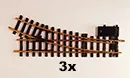 3 x ElektrWeiche rechts 22,5°R LGB 16050