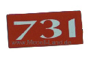 Kesselschild 731 Dampflok UP LGB 72442-E003