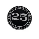 Nummerntafel Kesseltür bedruckt '25' Dampflok Froney LGB 20252-E020