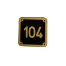 Schild Nr. 104 Dampflok Mallet LGB 20850-E044