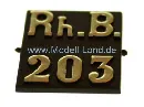 Tafel m. Schrift RhB203 RhB E-Lok LGB 22450-M012