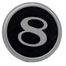 Nummernplatte Nr. 8 US Dampflok Mogul 2319S LGB 23191-E043