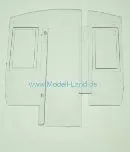 Fenstereinsatz klar E-Lok Straßenbahn LGB 23355-M001