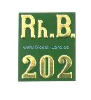 Tafel RhB 202 grün E-Lok Ge 2/4 LGB 23450-M001