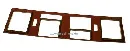 Fensterrahmen Personenw Einheitswagen LGB 30070-E539