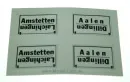 Zuglaufschild Personenwagen Einheitsw LGB 30070-E996
