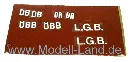 Aufklebebuchstaben Zubehör LGB 40000-E199