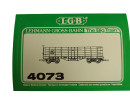 Aufkleber Güterwagen Hochbordwagen D+RGW LGB 4073