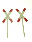 2 x Andreaskreuz LGB Schranke Ersatzteil LGB