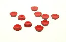 10 Stk. Glas rot Signalflügel amerikan. Flügels. LGB