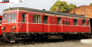 Schlepptriebwagen T3 HSB rot aus Metall ESU-Sound und Dampf Kiss 60563