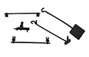 Schaufel, Haken, Kurbel-Set 3 teilig Tender 69572-M013