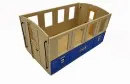 Wagenkasten blau / beige mit Türen 2. Klasse LGB 70307-E005