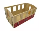 Wagenkasten rot / beige mit Türen 1. Klasse LGB 70307-E105
