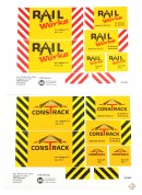2 Sticker-Sets vom Baustellenset Rail Works und Constrack LGB 70503-M004