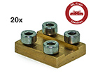 Schienenverbinder 15 mm Messing 20 Stück Modell-Land 80000220 Schienenverbinder 15 mm Messing 20 Stück Modell-Land 80000220