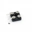 Isolierschienenverbinder Edelstahl 19 mm 8 Stück ML-Train 8100608