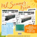 ML-Sommer-Train Packwagen & Personenwagen Bausatz + GRATIS Beschriftungssätze & Werkzeuge