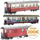 Personenwagen Kräuterhexe im HSB 3-Set mit Packwagen Train Line 8200259