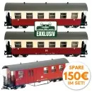 DR-Personenwagen Shop-Exclusive 3er-Set mit Packwagen Train Line 8200260