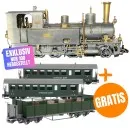 Dampflok Rhätia 3/4 LGB 26276 Exklusives Set mit 3 RhB Wagen GRATIS ML-Train 8200268