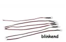 6 Stk. LED-Lampe 5 mm grün blinkend 5-19 Volt ML-Train 83201090