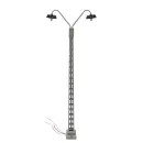Gittermast Bogenlampe 2 armig grau für LGB-Anlagen Spur-G ML-Train 83800144