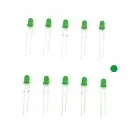 10x LED 3 mm diffus grün mit integriertem Widerstand für 5-24 V ML-Train 83801230