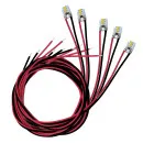 5x Platine mit 3 LED´s 5-24 V und Kabel 60 cm ML-Train 83802044