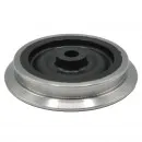 Laufrad Spur-G Lok schwarz mit Nut Lauffläche 37,5 mm aus Edelstahl ML-Train 86700399