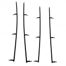 4x Geländer schwarz Schienencabrio HSB ML-Train 88909007