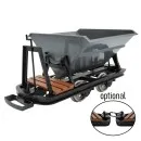 Kipplore mit Bremserbühne Feldbahnwagen Grubenhunt grau Spur-G als Bausatz ML-Train 88919125