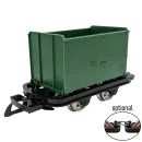 Kastenlore Grubenhunt Feldbahnwagen grün Spur-G als Bausatz ML-Train 88919350