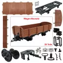 Niederbordwagen braun als Spur-G Bausatz ML-Train 88919530