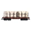 Rungenwagen PRR mit Holzladung Piko 38799