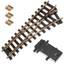 Weiche rechts Set Messing R 90 cm mit EPL Weichenantrieb ML-Train 8930008