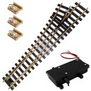 Weiche links Set Messing R5 210 cm mit digitalen Weichenantrieb ML-Train 8930018