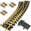 Bogenweiche links Set Messing R 120/210 cm mit EPL Weichenantrieb ML-Train 8930028