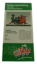 Bedienanleitung Toy Train Dampflok LGb 92172-E199