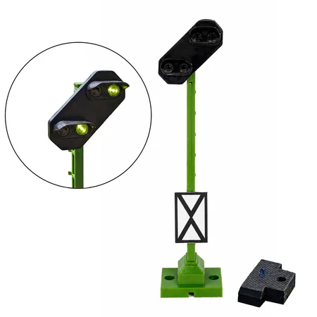 Lichtsignal Typ HV Vorsignal für Spur G analog / digital mit Decoder ML-Train 83804638