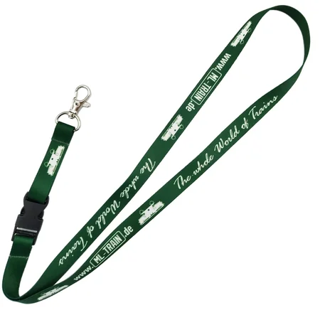Schlüsselband Loop grün Tragelänge 55 cm mit Karabiner ML-Train 88304499