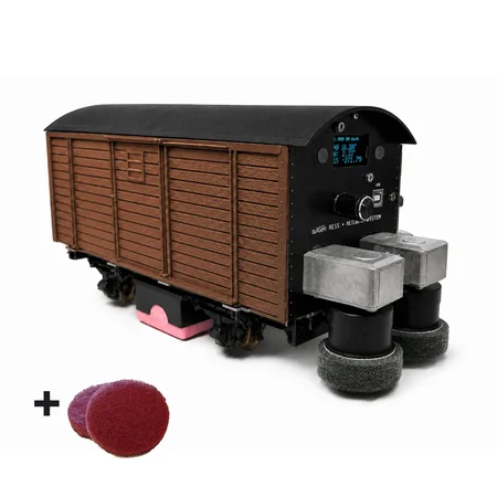 Mess- und Polier-Güterwagen braun für Spur G als Bausatz ML-Train 889190800