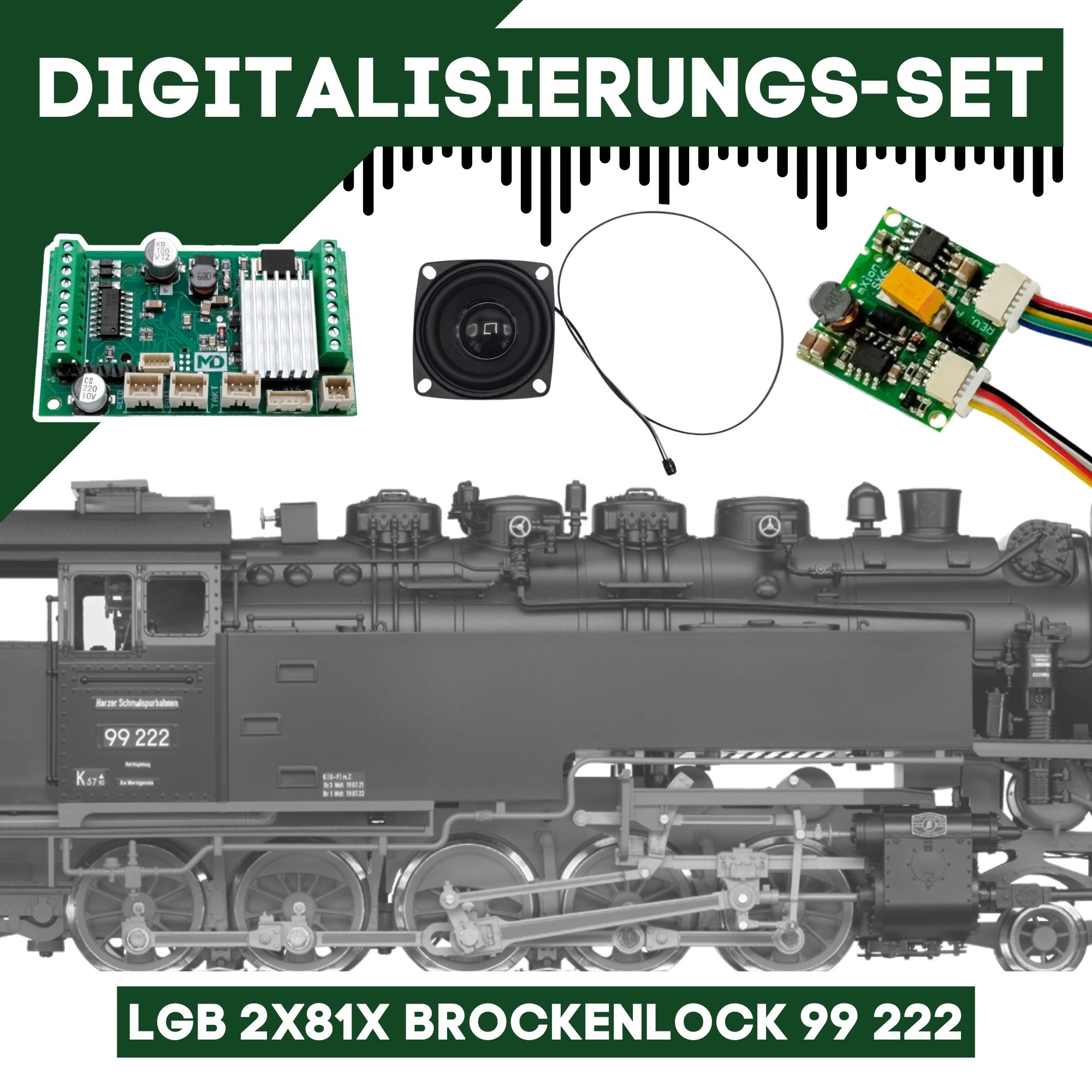 Digitalisierungsset für LGB 2x81x Brockenlock 99 222 ML-Train 81609112