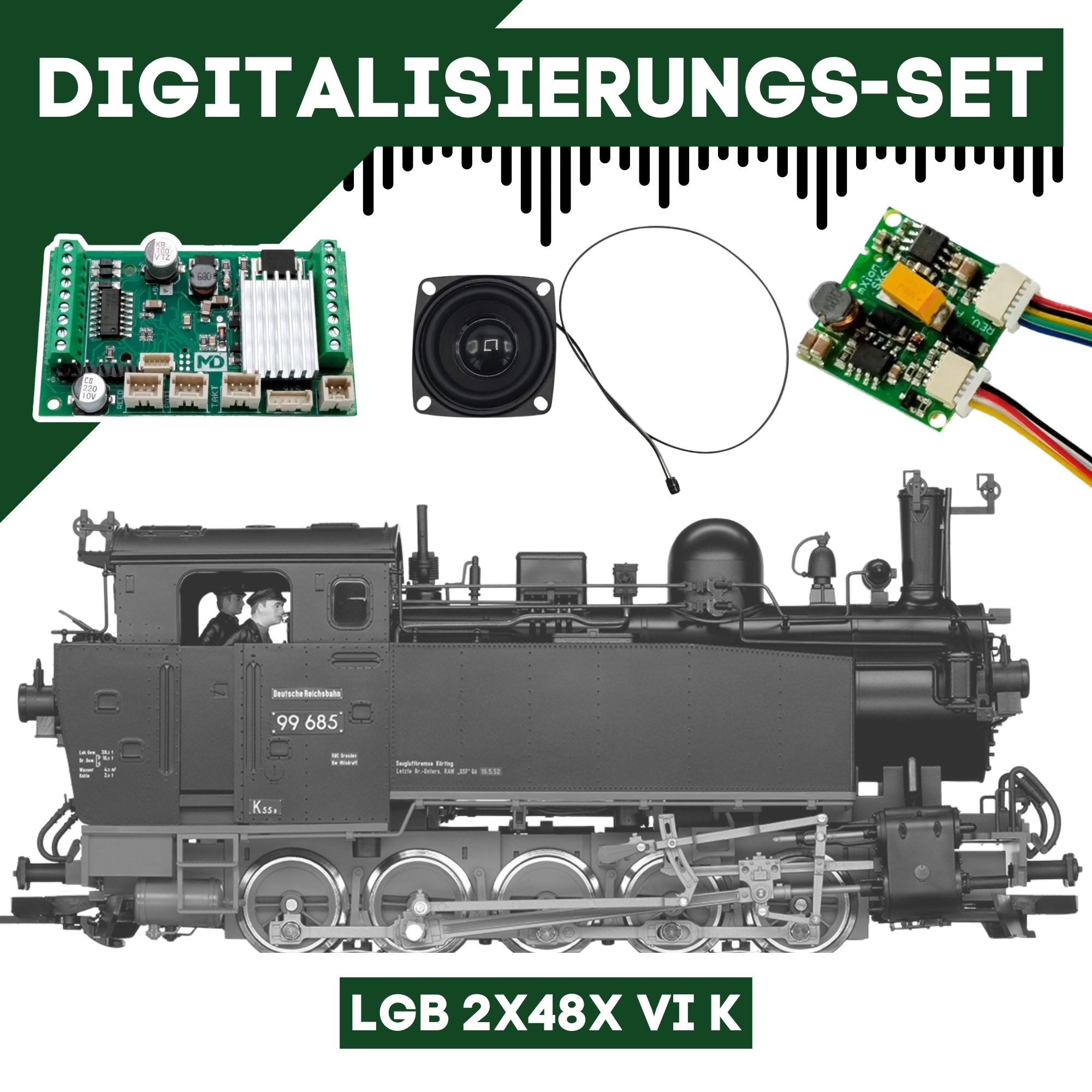 Digitalisierungsset für LGB 2x48x VI K ML-Train 81609164