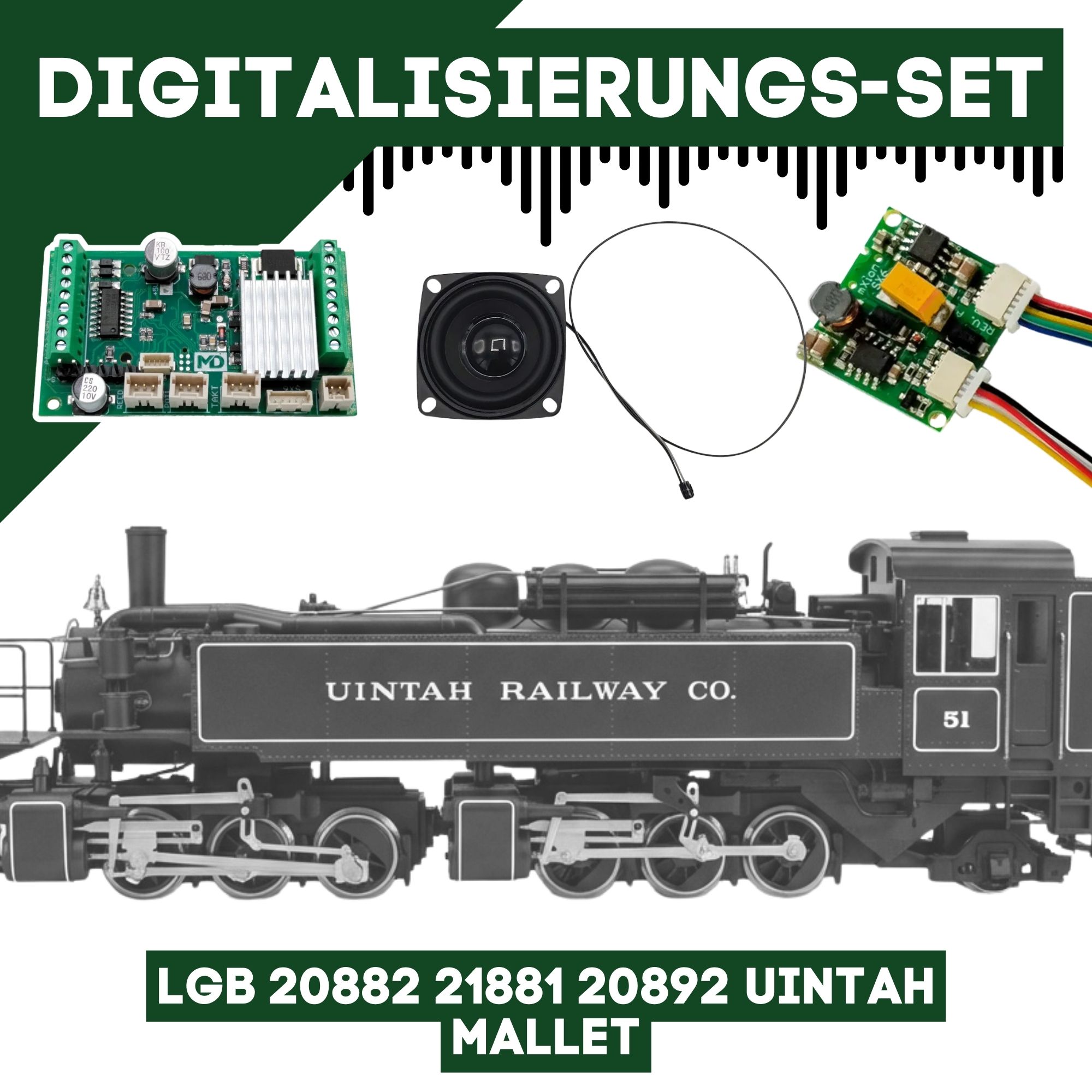 Digitalisierungsset für LGB 20882 21881 20892 Uintah Mallet ML-Train 81609168