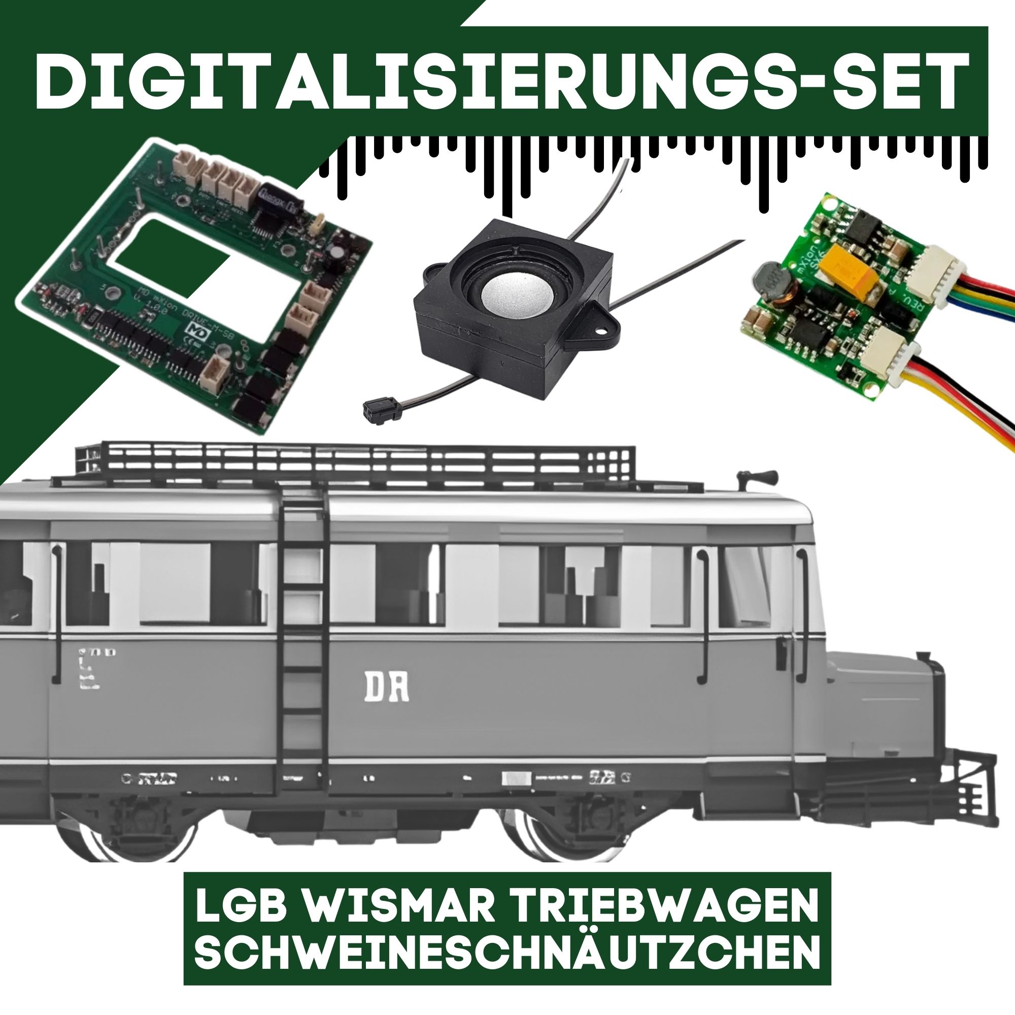 Digitalisierungsset für LGB Wismar Triebwagen Schweineschnäutzchen ML-Train 81609252
